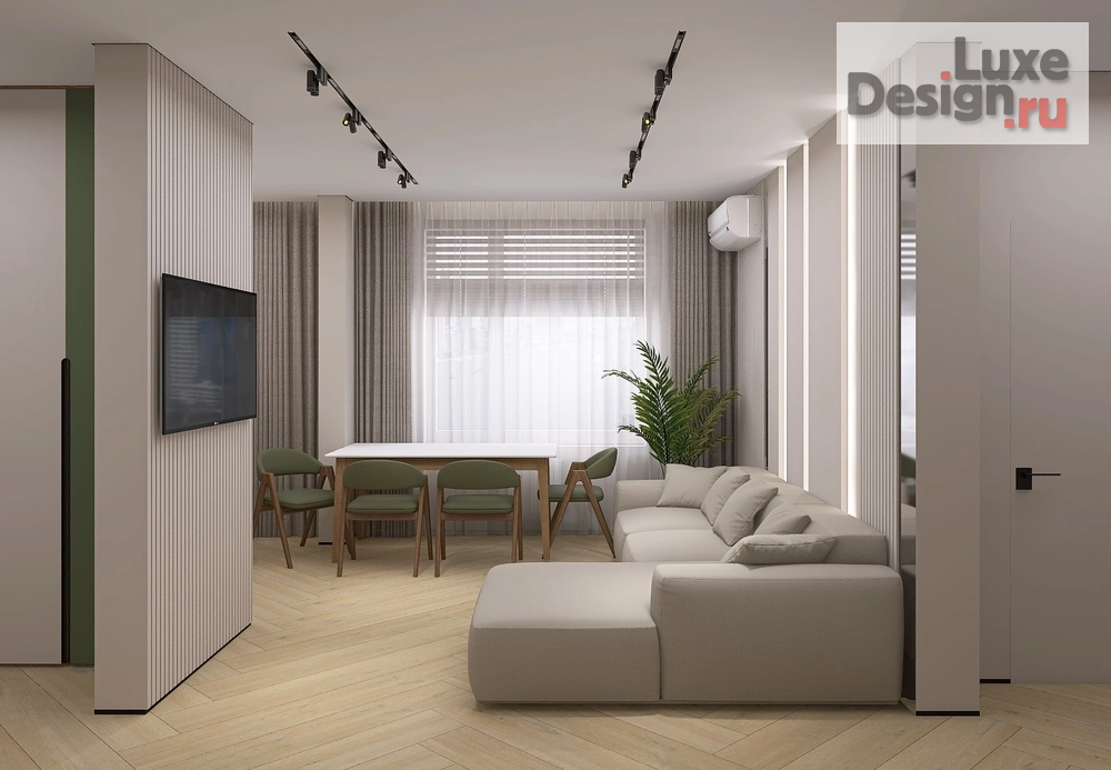 Дизайн интерьера двухкомнатной квартиры "Дизайн проект в современном стиле" (фото 2)