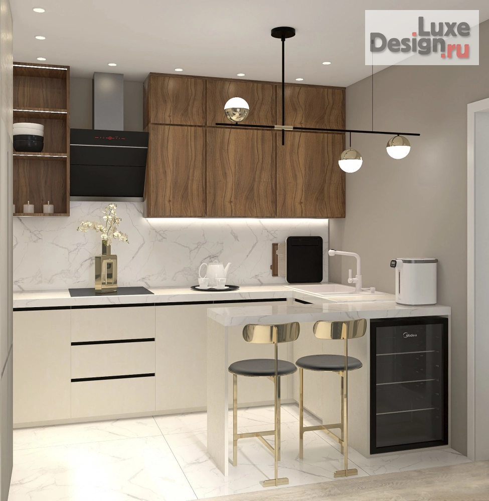 Дизайн интерьера трехкомнатной квартиры "Трешка в ЖК «Одинцовские кварталы»: 60 м² на троих" (фото 6)