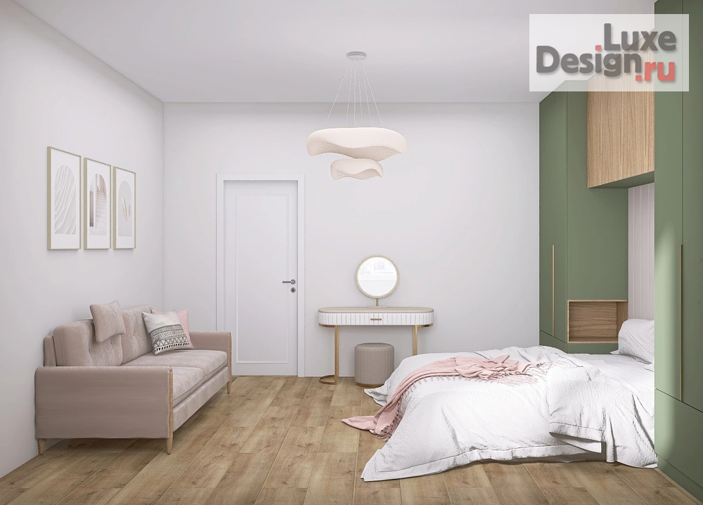 Дизайн интерьера двухкомнатной квартиры "Интерьер в стиле джапанди" (фото 8)