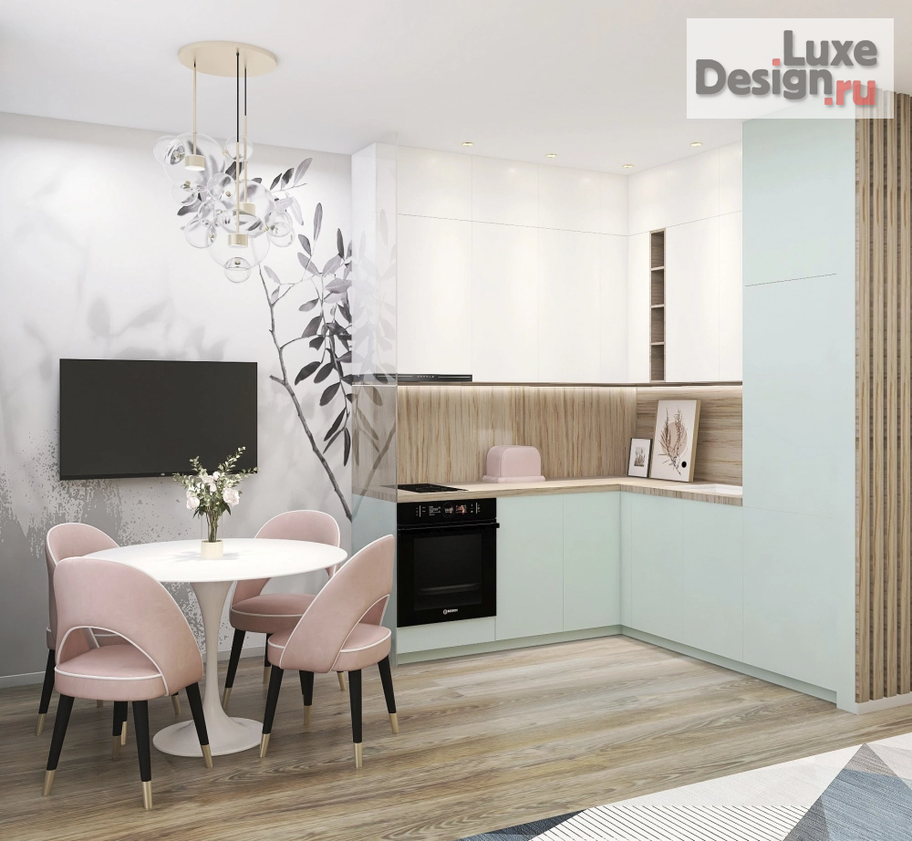 Дизайн интерьера двухкомнатной квартиры "Дизайн евро двушки" (фото 1)