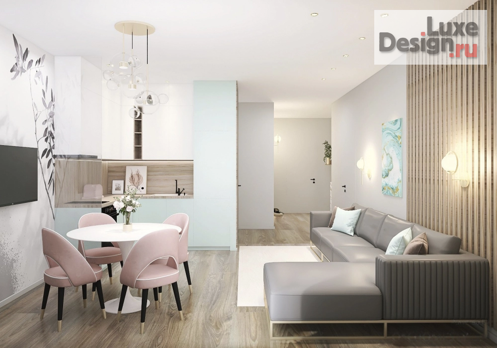 Дизайн интерьера двухкомнатной квартиры "Дизайн евро двушки" (фото 3)